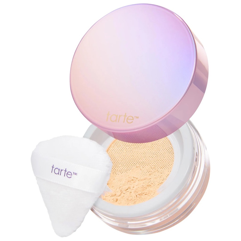Tarte Creaseless Setting Powder with Puff - Yellow New